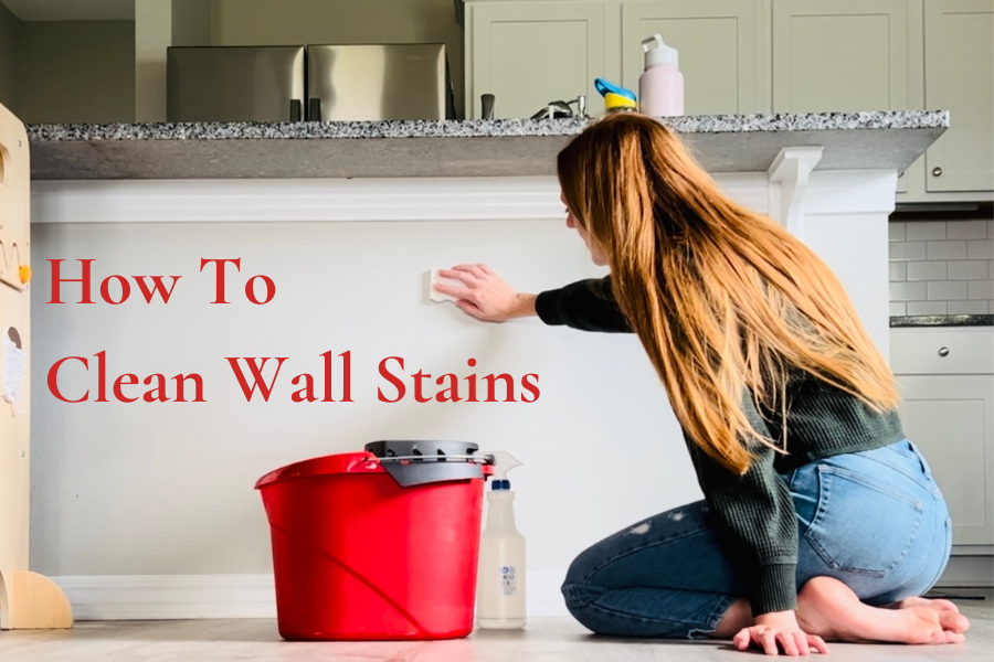 how to clean stains on wall